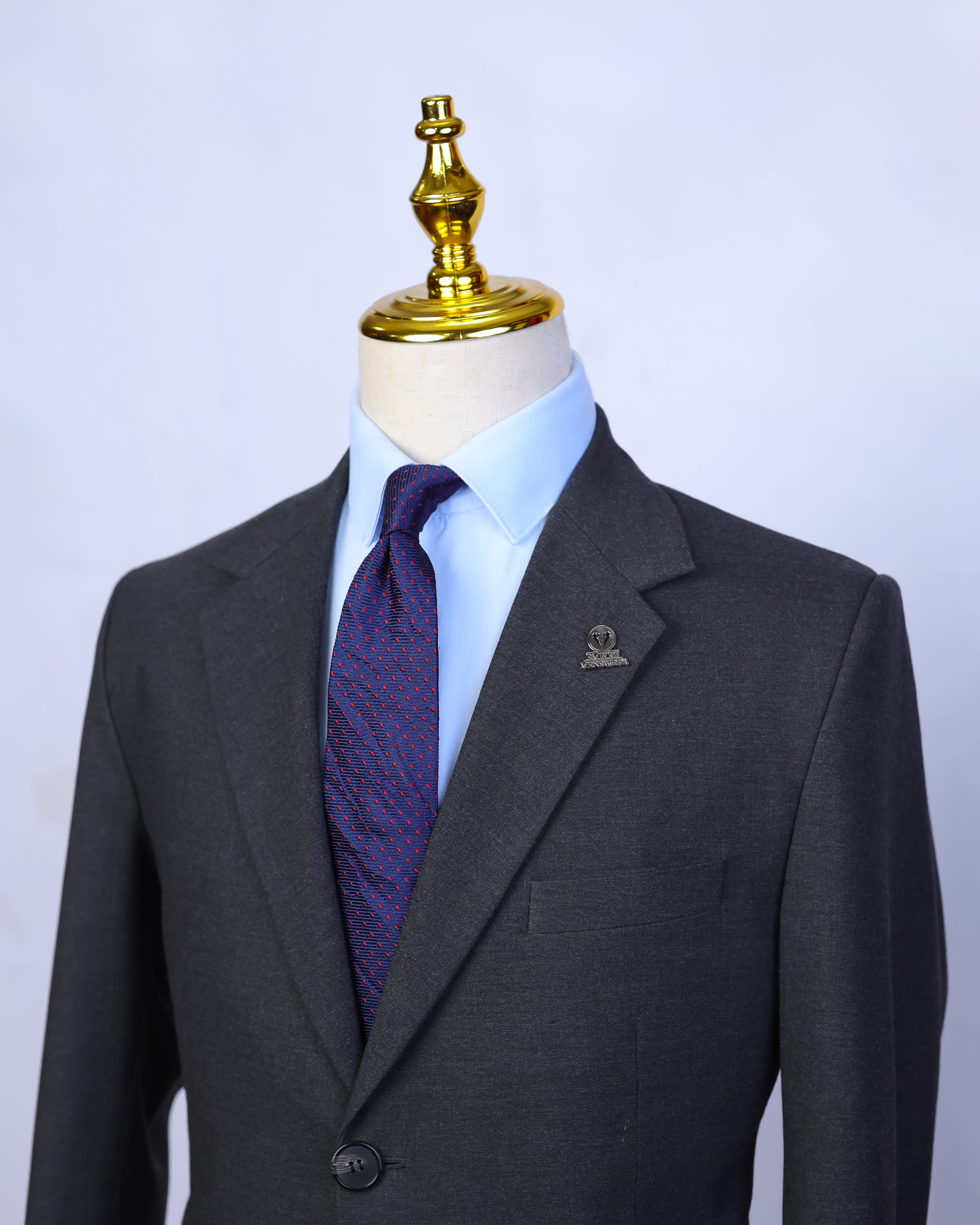 Charcoal Grey Single Breasted