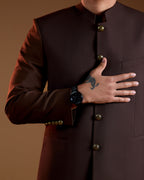 Nehru Suit Dark Brown