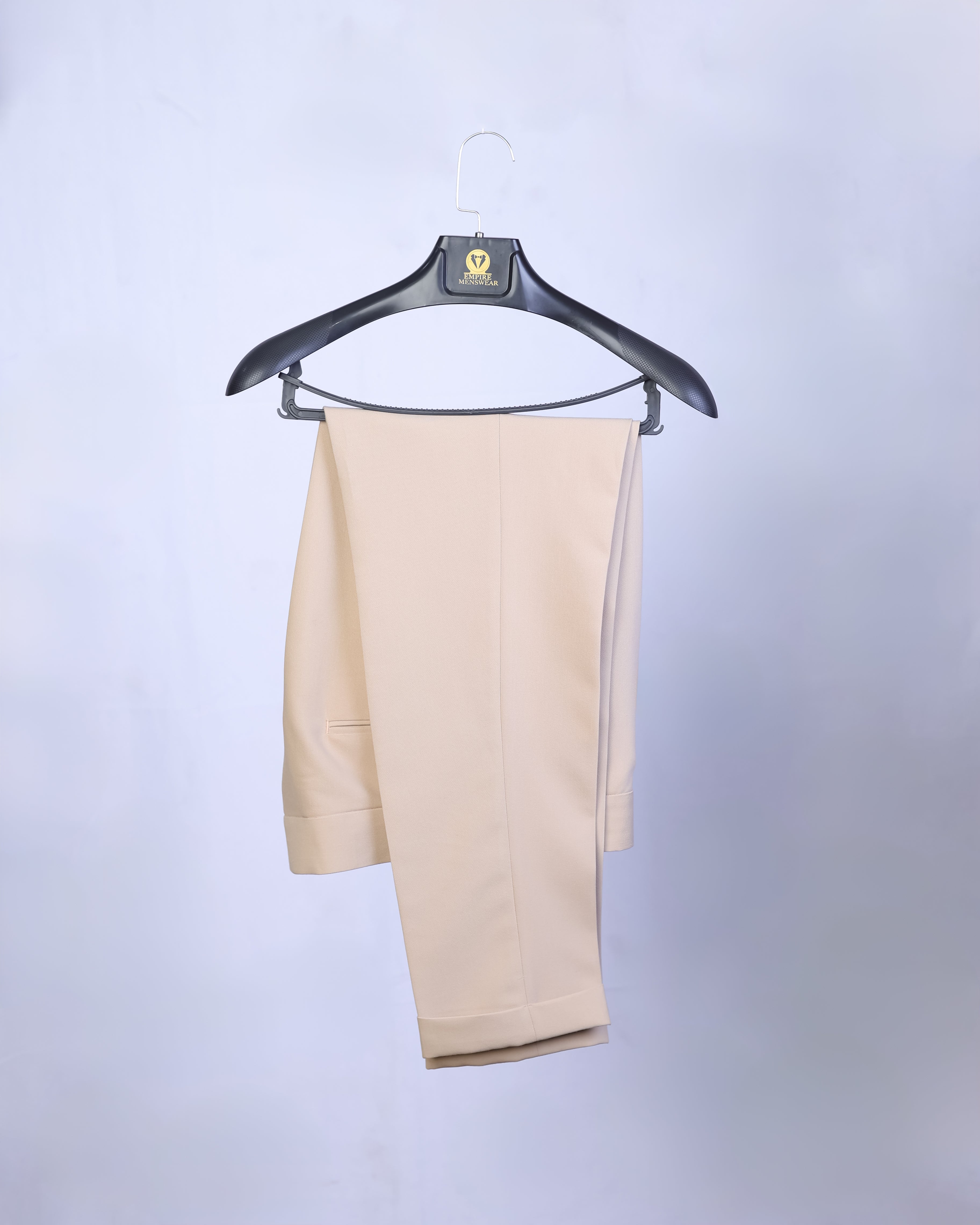 Beige Single Breasted Suit