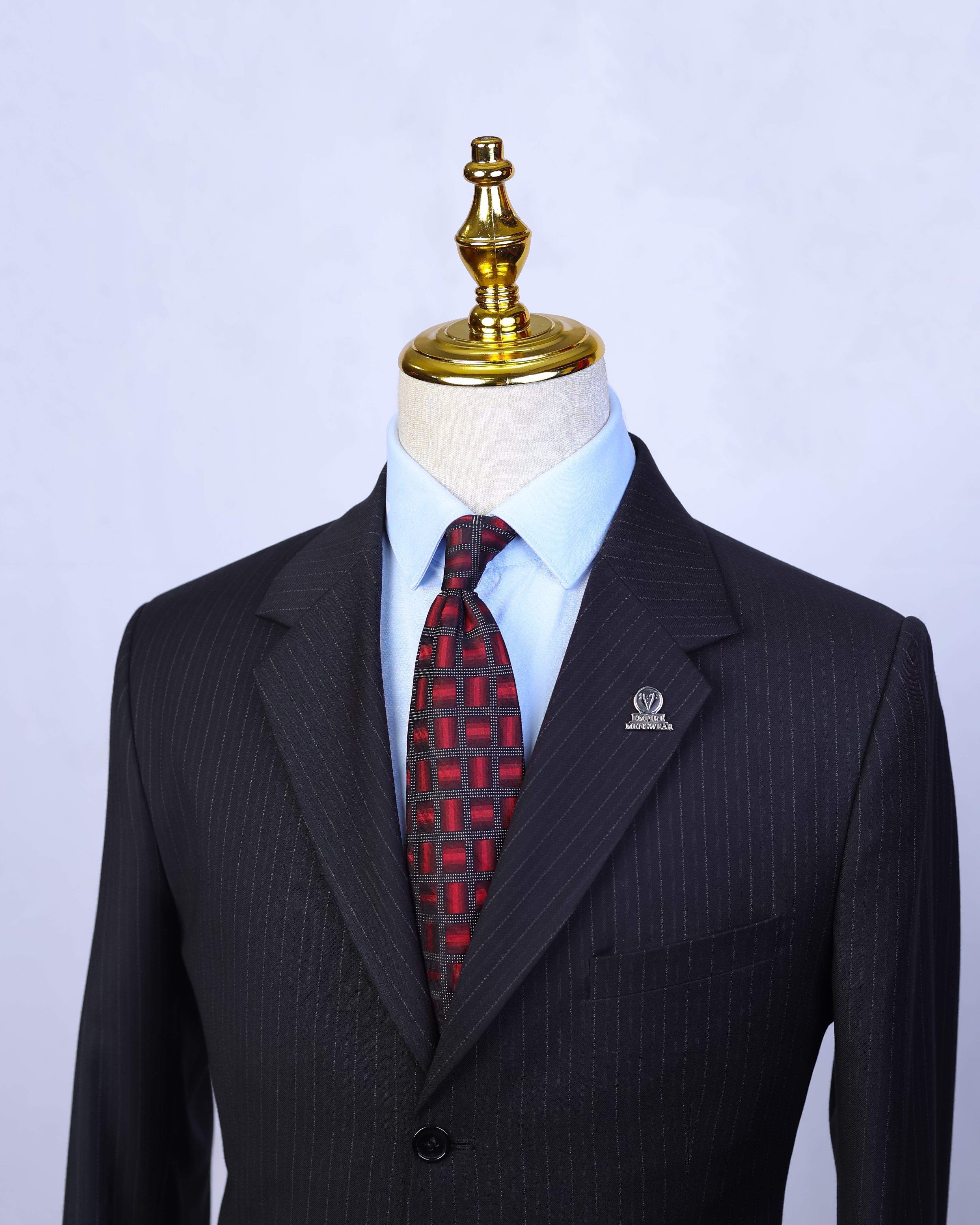 Black Pinstripe Single Breasted