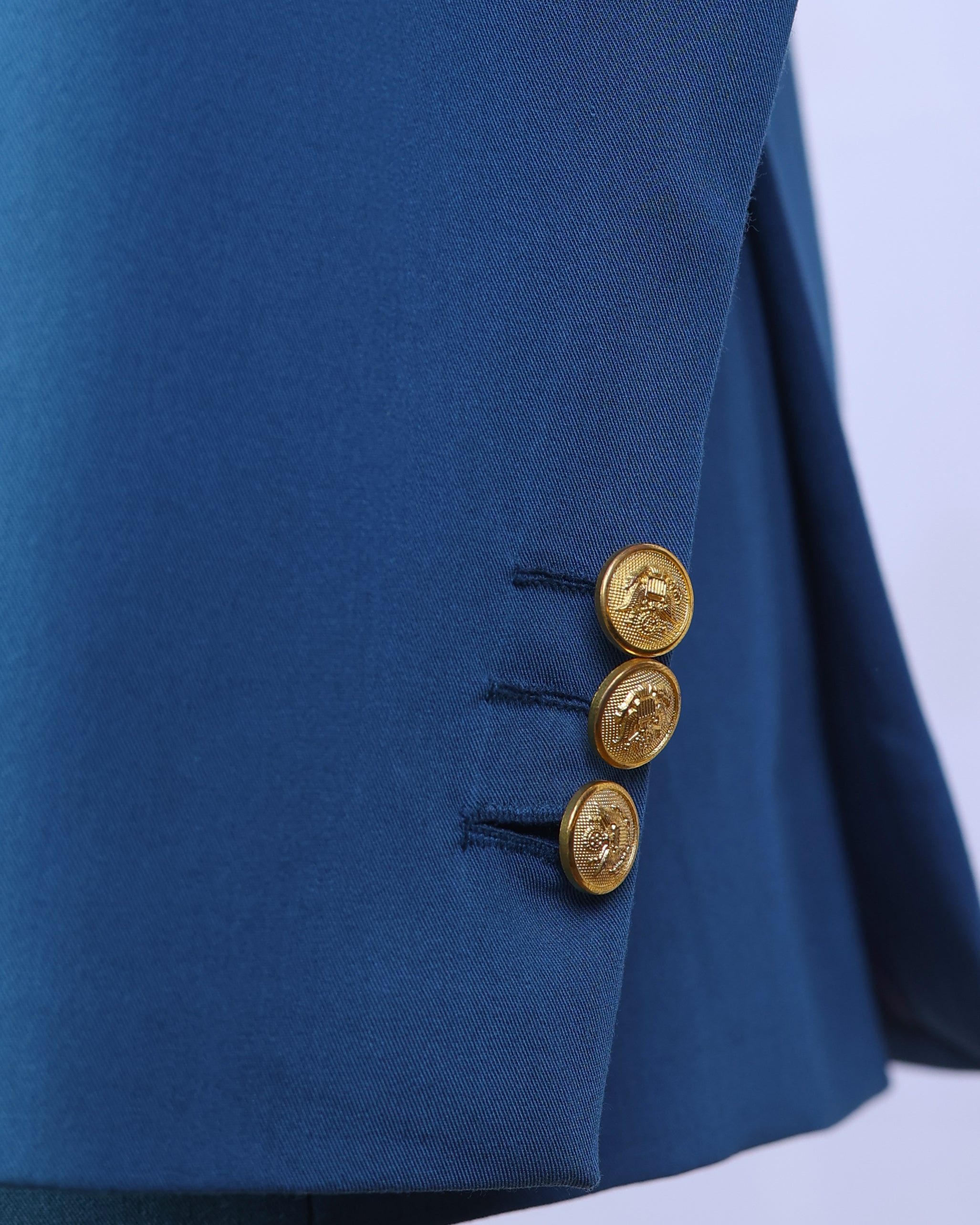 Teal Blue Single Breasted