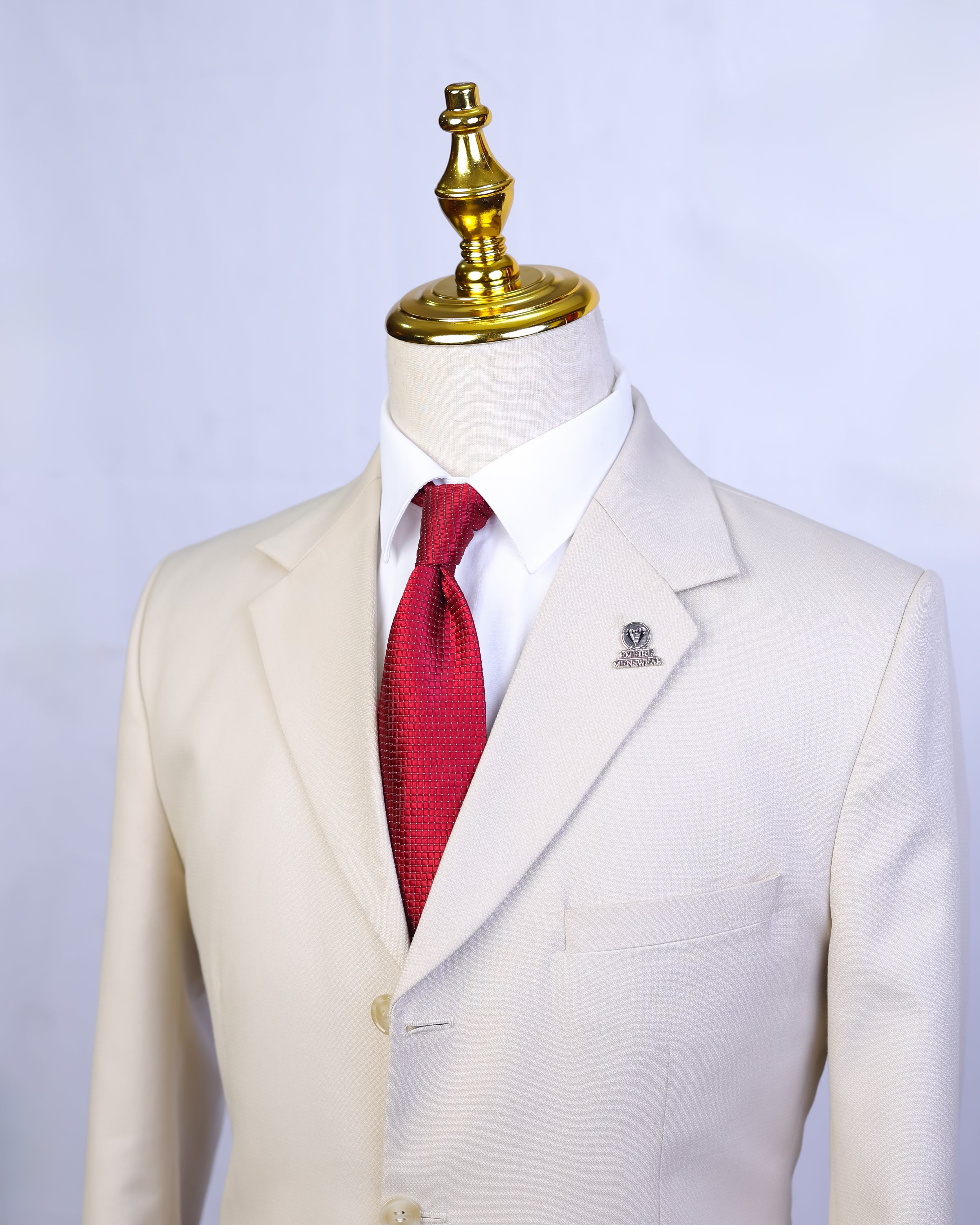 Off-white Cream Stone Single Breasted