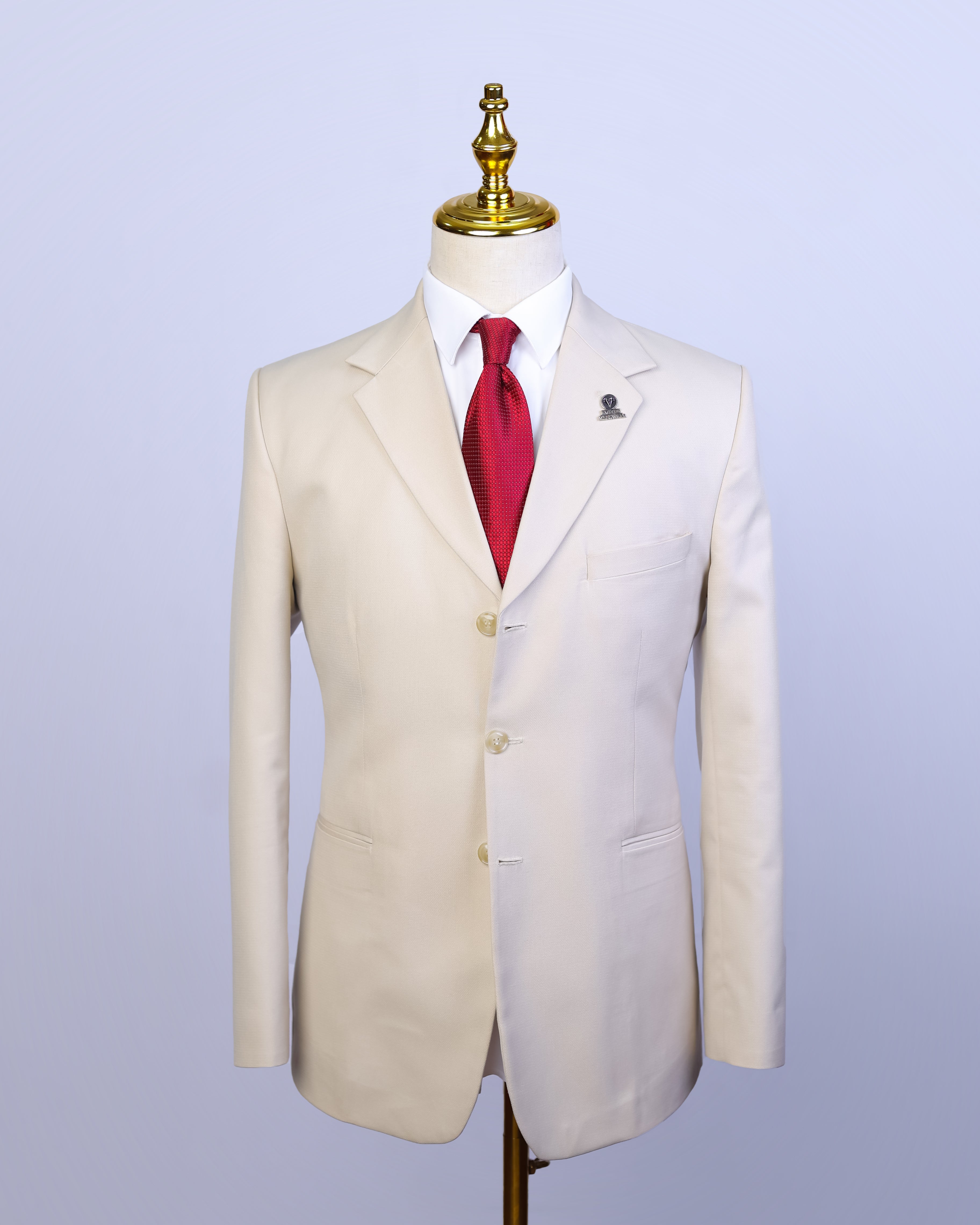 Off-white Cream Stone Single Breasted