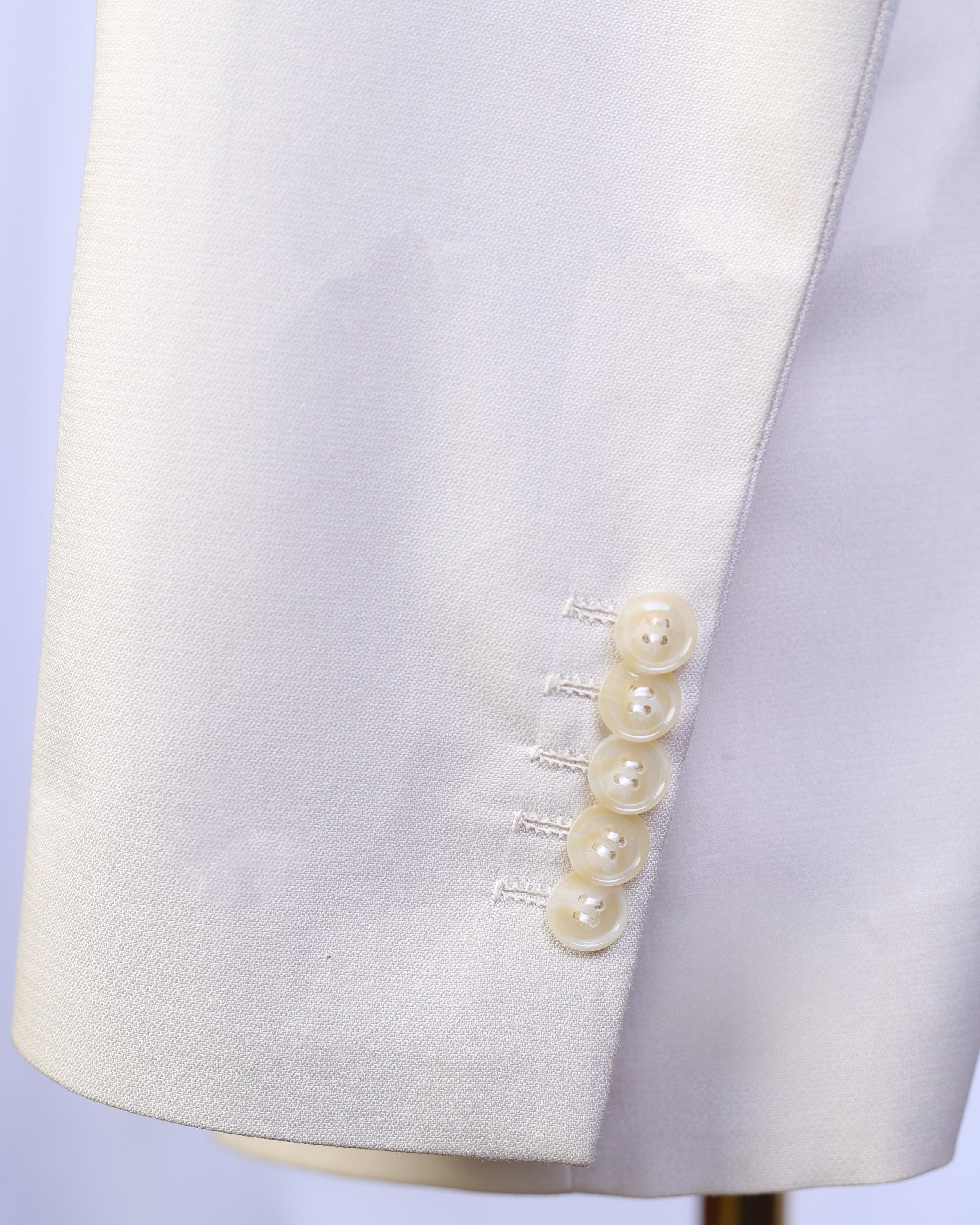 Off-white Cream Stone Single Breasted