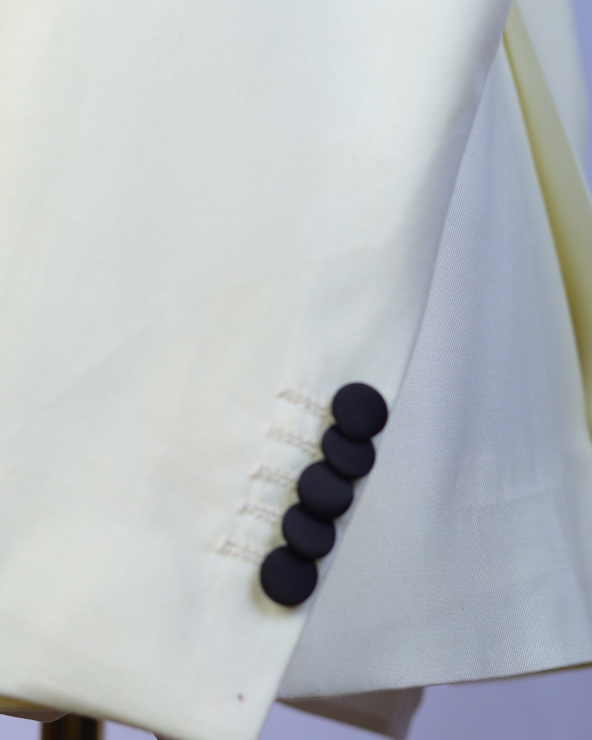 Beige Double Breasted Tuxedo