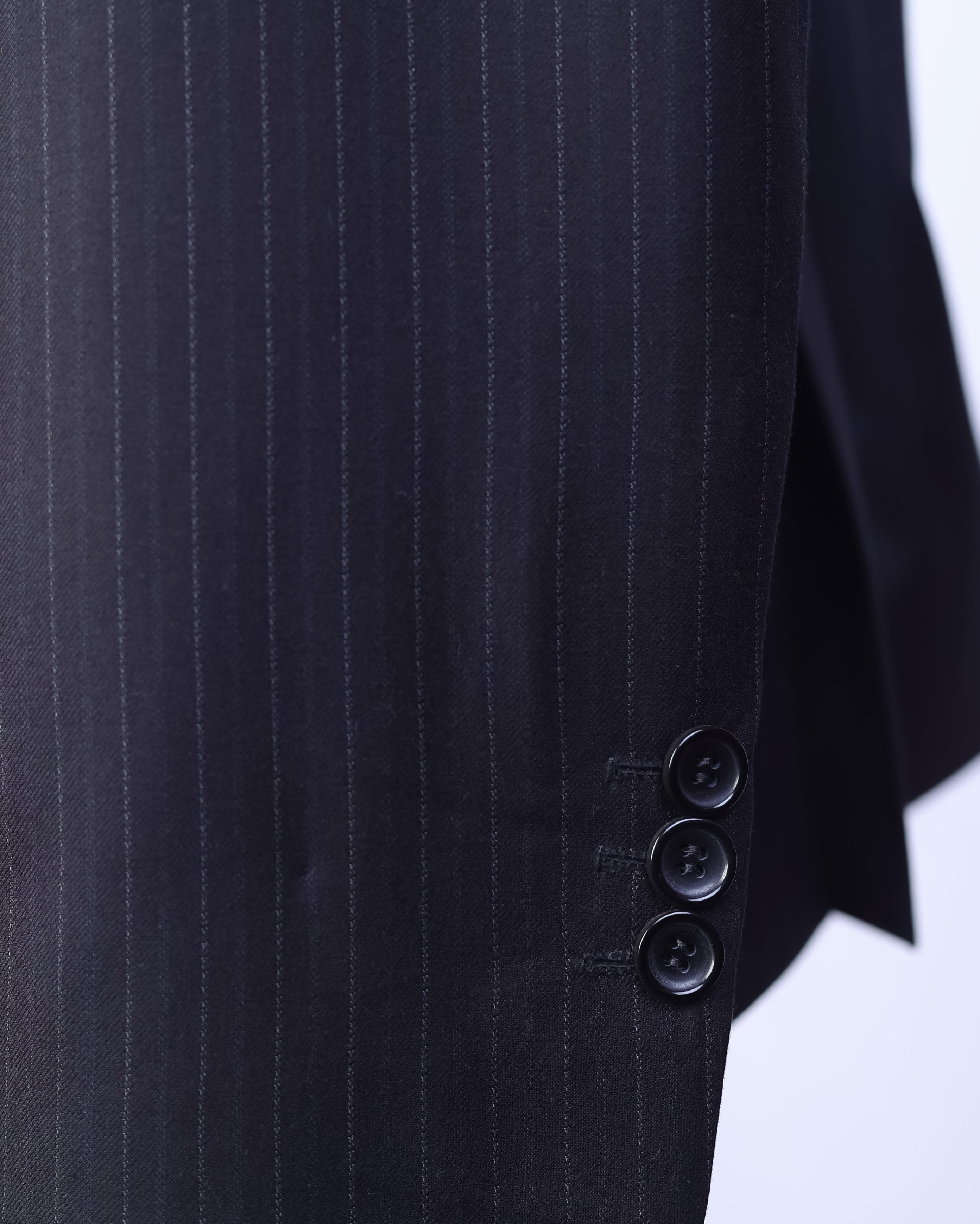 Black Pinstripe Single Breasted