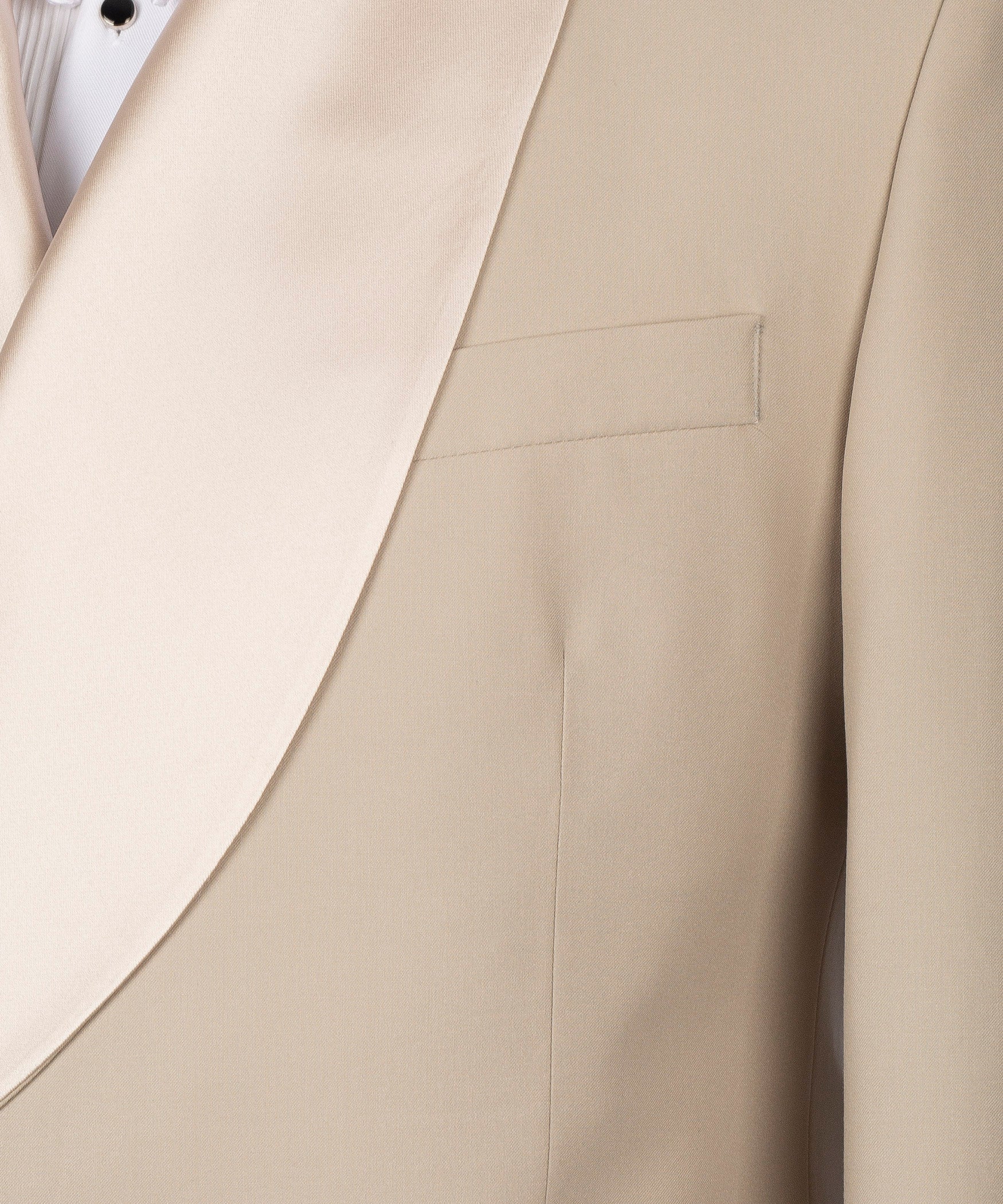 Beige Double Breasted Tuxedo