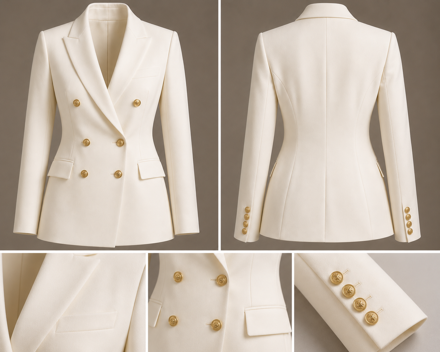 Celeste Double-Breasted Suit
