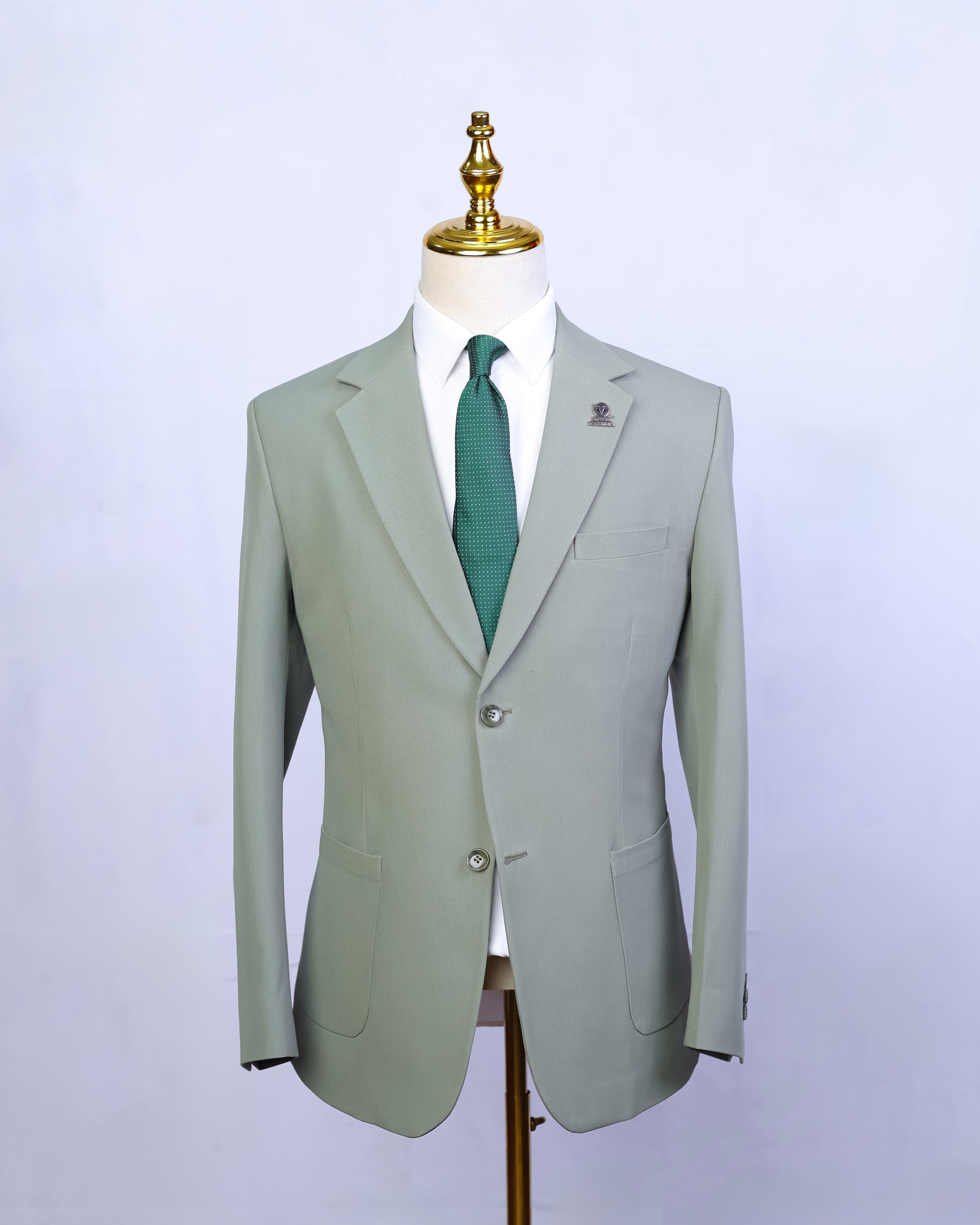 Sage Green Single Breasted