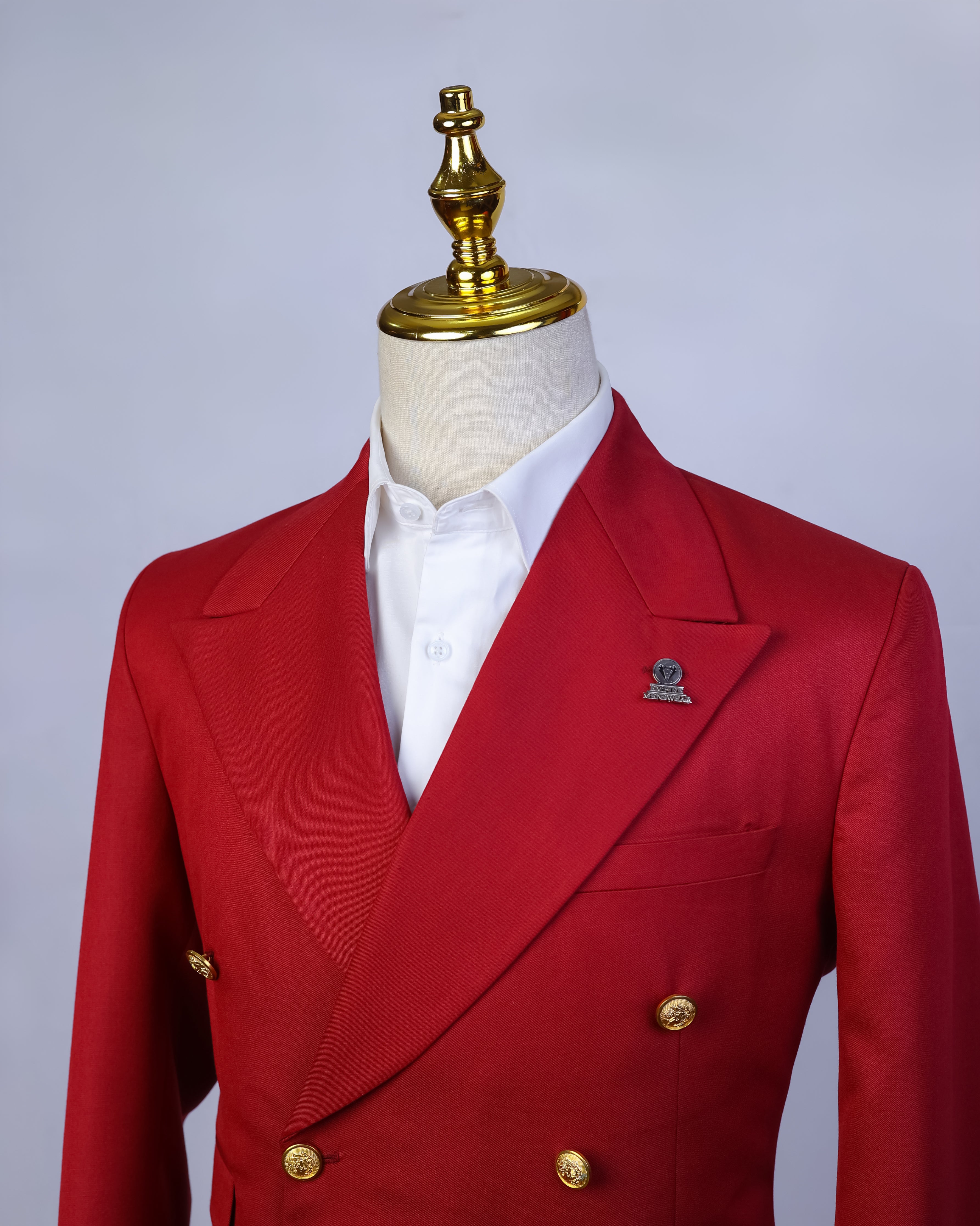 Deep Red Double Breasted