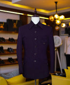 Nehru Suit Dark Purple