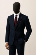 Navy blue suit